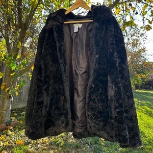 Vintage Coldwater Creek Faux Fur Coat